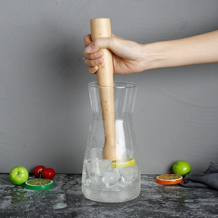 

Wood Juicer Cocktail Crushed Ice Stick Manual Lemon Fruit Squeezer Stirring Rod Make Cocktails Drinks And Crushed Ice With Ease