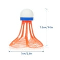 thumbnail image 3 of TFixol 3 volantes de nailon de plástico duradero para bádminton para deportes de interior y exterior, 3 of 8