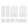 thumbnail image 3 of Grooved Drawer Dividers, 8PCS Saving Large Storage Space Elegant Design Practical Drawer , Durable For Bedroom Bathroom White, 3 of 8