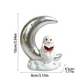 thumbnail image 2 of Halloween Decorations Moon Ghost Figurine Home Decor Statue for Indoor Outdoor Party Tabletop Display Seasonal Festive Gift Idea, 2 of 7