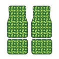 thumbnail image 2 of Uemuo Car Floor Mats - Tennis Balls Pattern Carpet Floor Mats for Cars, Auto Accessories Front & Rear Car Floor Foot Mat Sets of 4 Pieces, 2 of 6
