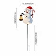 thumbnail image 3 of Ltvvegg 31in Solar Snowman Light Decorations, Solar Christmas Lights Outdoor with Stake, Outdoor Waterproof Solar Powered Garden Snowman Lights, Christmas Yard Decor, 3 of 7
