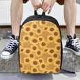 thumbnail image 6 of Disketp Yellow Leopard Print Sunflower School Backpack, Lightweight Basic Middle School Bookbags 17 Inch Casual Daypack for Student College, Travel or Outdoor, 6 of 6
