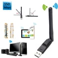 thumbnail image 4 of Adaptador Wifi USB Adaptador Wifi 802.11n 150 Mbps con antena extraíble de alta ganancia de 2dBi Inevent EL3457-00B, 4 of 7