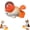 White, variant on Duck Cat Treat Dispenser,Duck Shape Puzzle Feeder,Interactive Dog Food Dispenser with Press Button and Rotating Design,Cat Enrichment Toys