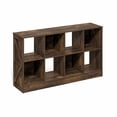 thumbnail image 2 of Furinno Jensen Farmhouse 8-Cube Display Bookcase, Bookshelf, Amber Pine, 2 of 5