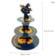 thumbnail image 5 of Cateissary Soporte para cupcakes de fiesta de Halloween, soporte circular de 3 capas para donas con temática de calabaza y murciélago, Mostrada Murciélago calabaza, 5 of 6