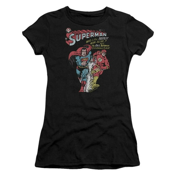 Jla - Fastest - Juniors Teen Girls Cap Sleeve Shirt - Small