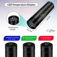 thumbnail image 3 of Smart Water Bottle 16.9 Oz with LCD Touch Screen Temperature Display Double Wall Vacuum Stainless Steel, 3 of 8