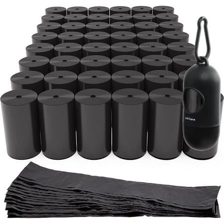 UPC: 0840345123220 | Paws & Pals Pet Poop Bag Black with Walk Leash Bone Dispenser (1000 Count)