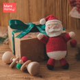 thumbnail image 1 of Christmas Wooden Baby Rattle Toys Santa Claus Elk Rattle Christmas Wooden Teether Chewing Toy Christmas Gifts for Kids heqiyong LED, 1 of 2