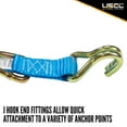 thumbnail image 5 of 1" x 10' Ratchet Strap w/ J-Hook & D-Ring, 5 of 7