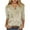 Khaki, variant on Utoimkio Plus Size Tops for Women 3/4 Sleeve V Neck T Shirts Spring Fall Casual Floral Print Tee Blouses for Women