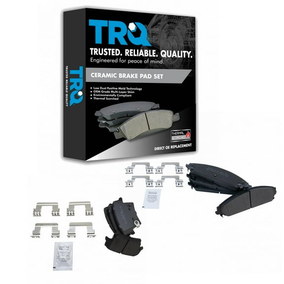TRQ Front & Rear Premium Posi Semi-Metallic Brake Pad Set Kit for Chrysler Dodge BFA20142 Fits select: 2005-2006 CHRYSLER 300C, 2006-2019 DODGE CHARGER