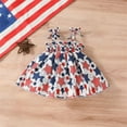 thumbnail image 2 of Coerni Toddler Baby Girls 4th of July Dress Independence Day Outfit Kids American Flag Patriotic Clothes A Line Dresses, 2 of 5