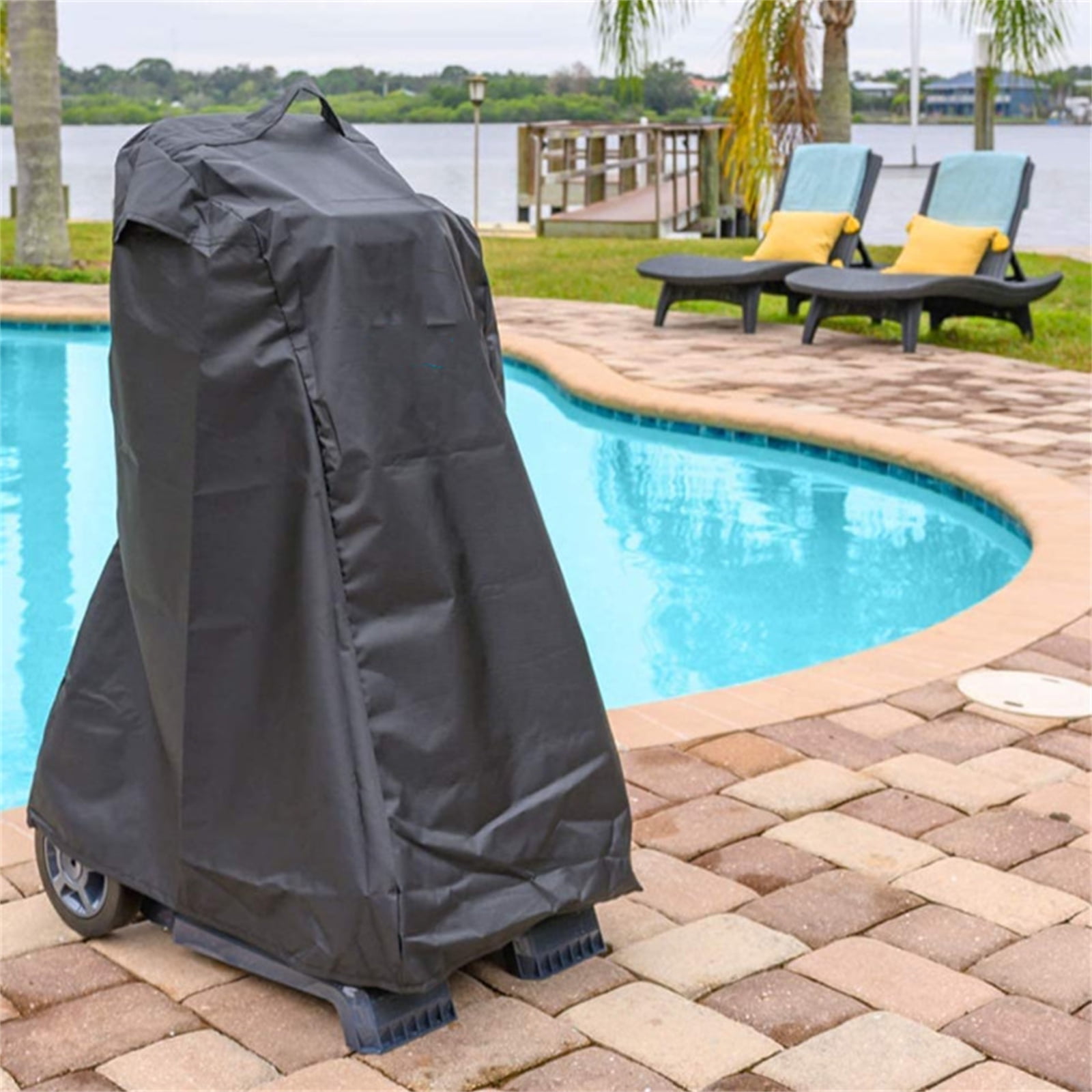 Durable Automatic Pool Cleaner Cover Waterproof Black Robotic Pool Cleaner Cover