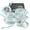 Blue, variant on Rachael Ray Create Delicious Aluminum Nonstick Cookware Set, 13-Piece, Red Shimmer