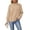 *Khaki, variant on ClodeEU Women's Crew Neck Waffle Knit Drop Shoulder Long Sleeve Pullover,Casual Loose Basic Sweatshirt Top Army Green,Women's Plus L