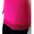thumbnail image 5 of Women's Lace Trim Tank Top with Adjustable Spaghetti Bra Strap Junior Size & Junior Plus Size, 5 of 5