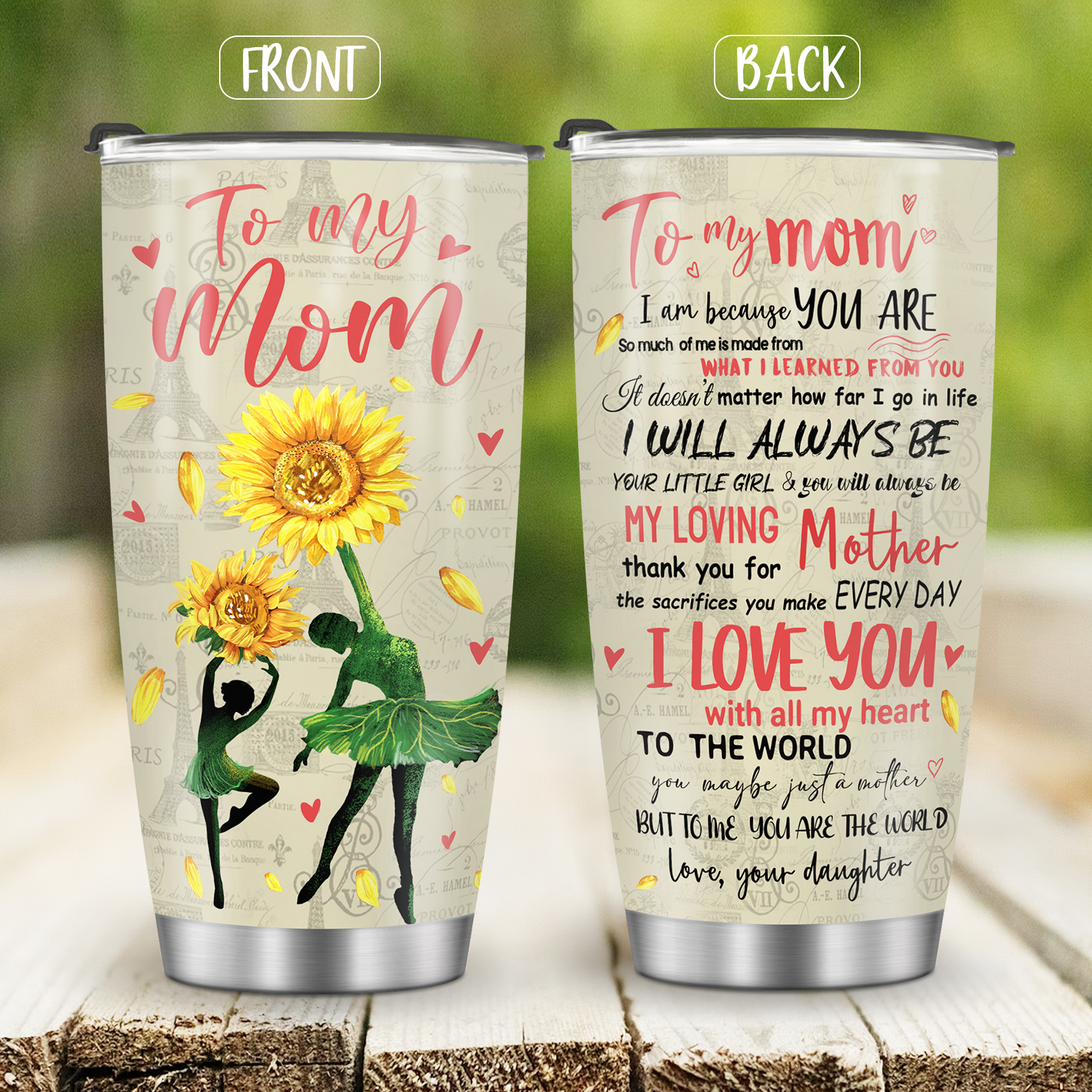 Jekeno Mothers Day Gifts,Birthday Gifts for Mom & Christmas Gifts From Son  Daughter,Mom Gifts From Kids,Mothers Day Gifts For Women,Stainless Steel  Tumbler Mom Tumbler With Lid Insulated 20oz 