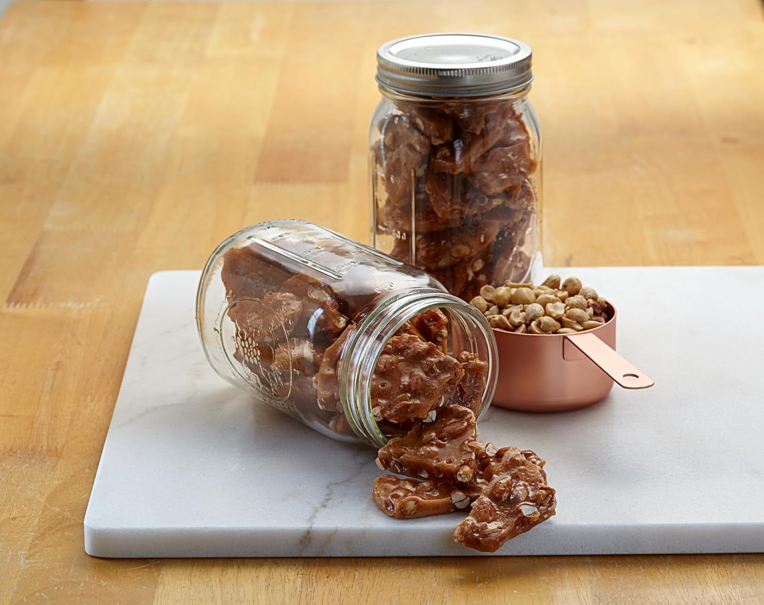 Collin Street Bakery Homestyle Texas DeLuxe Peanut Brittle Candy Handcrafted with World-Class Ingredients & Made Fresh in Corsicana, Texas (14oz) - 721
