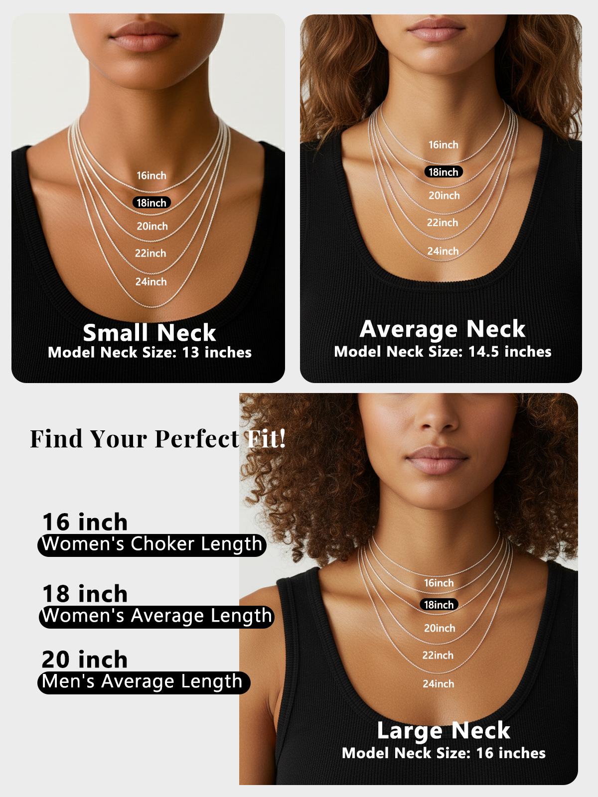 Silvora 925 Sterling Silver Thin Chain Choker Necklace photo 3