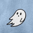 thumbnail image 2 of Dalix Ghost Embroidered Fleece Zip Washed Hoodie Cold Fall Winter Women in Misty Blue M Medium, 2 of 5