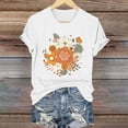 thumbnail image 6 of Tittly T Shirts for Women Graphic Tees Women's Loose Printed Short Sleeved Shirt Summer Casual Cotton Short Sleeved Shirt Tshirts Shirts Spring Tops for Women White XXL, 6 of 6