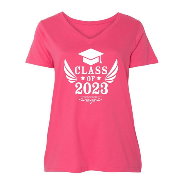 Inktastic Class Of 2023 With Graduation Cap And Wings Womens Plus