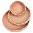 thumbnail image 1 of KAKOWELY 3 platos de silicona para bebés pequeños, cuencos para comer, platos de cena, vajilla para bebés, 1 of 5