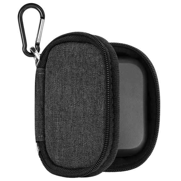 Geekria Headphones Carrying Case Compatible with Skullcandy Grind True Wireless In-Ear Earbud Case, Replacement Protective Travel Pouch Bag with Cable Storage (Dark Grey)