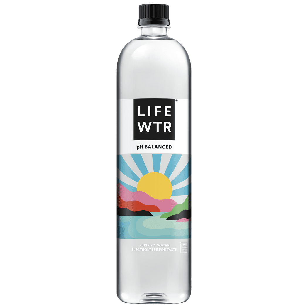 LIFEWTR Premium Purified Bottled Water, pH Balanced with Electrolytes For Taste, 1 Liter Bottle (Packaging May Vary)