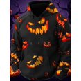 thumbnail image 2 of 2024 Nueva sudadera con capucha con estampado 3D de calabaza para Halloween, para parejas, hombres, mujeres, adultos, Halloween, carnaval, baile de graduación, informal, todos los días, 2 of 5