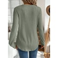 thumbnail image 3 of DOKOTOO Women's Long Sleeve Shirts V Neck Tunic Tops Casual Dressy Lightweight Pullover Fall Lightweight Sweaters, 3 of 9