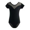 thumbnail image 2 of Ballet Leotard for Girls Short Sleeve Black Girls Leotards for Dance Toddler Ballet Outfit 18-24 Months Ballet Leotard, 2 of 3