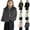 Dark Gray, variant on Girls Fuzzy Faux Fur Coat Casual Cute Open Front Long Sleeve Jacket Kids Lightweight Winter Warm Shaggy Outerwear 1-12 Years