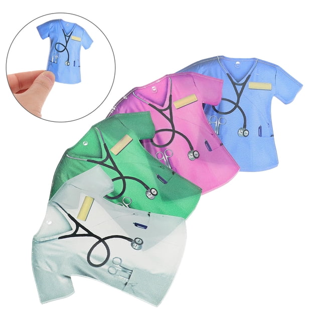 LOLIPPYY 4Pcs Hanging Keyring Acrylic Assorted Color Professional Identity Display Party Gift For Medical Students
