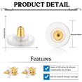 thumbnail image 4 of Pendientes de plata de ley 925 con cierre de oro de 14 quilates, 6 unidades, 4 of 9