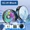 SL19-Black, variant on SL19 Mobile Phone Semiconductor Magnetic/ Back-clip 2 in 1 PUBG Game Cooler with Cool RGB Light for IOS Android Cooling Radiator