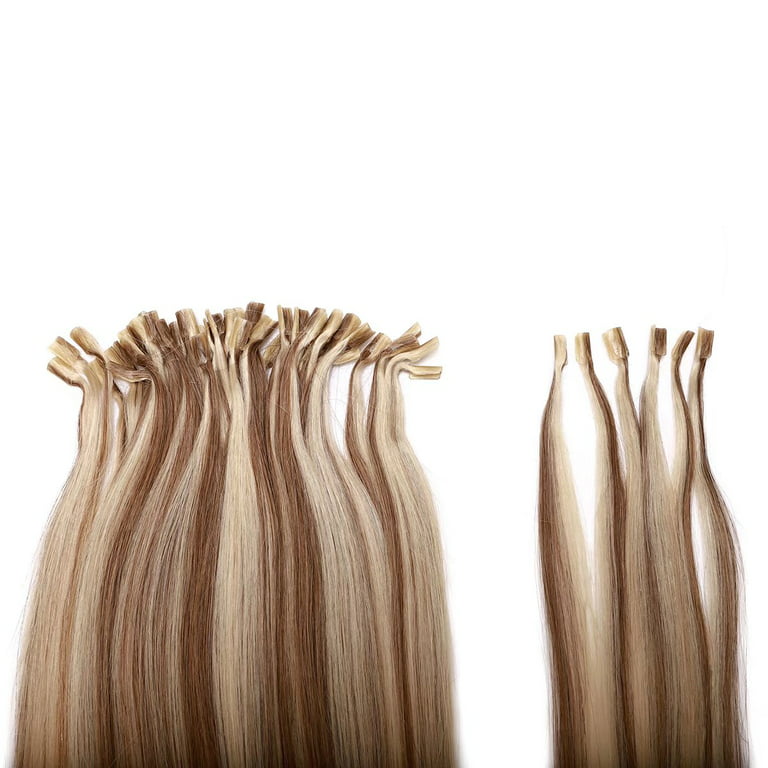 24 (60cm) Nail tip / U tip human hair pre bonded extensions