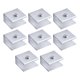 thumbnail image 1 of TABLZONE 8Ud Clip De Sujeción Para Vidrio Plata Ajustable Para Estantes Y Gabinetes De Vidrio, 1 of 8