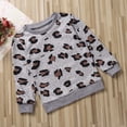 thumbnail image 4 of Family Matching Leopard Tops T shirt Women Kids Sweatshirt Clothes, 4 of 9