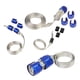 thumbnail image 1 of Kit de manguito de manguera trenzada de acero inoxidable 8092 para radiador de línea de combustible de vacío de aluminio Azul, 1 of 9