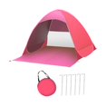 thumbnail image 1 of Tienda de campaña automática a prueba de viento con bolsa de almacenamiento, resistente al desgaste, montaje rápido, multiusos para pesca y senderismo Rosa, 1 of 8
