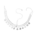thumbnail image 2 of Cadena para la cabeza, joyería para la frente, regalo bohemio, decoración de moda, joyería para el cabello Plata, 2 of 9