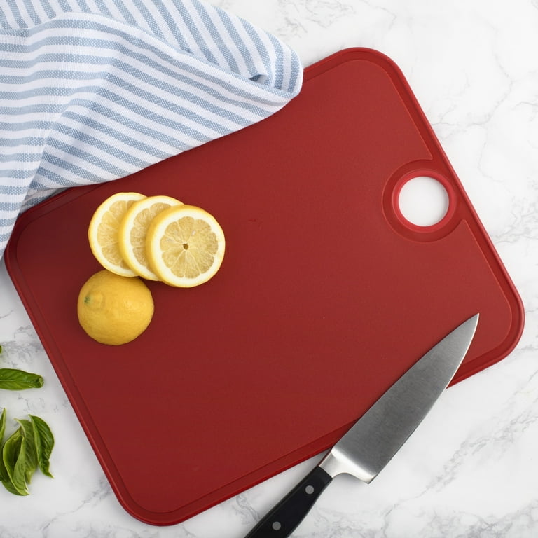 Architec Gripper-Lined Cutting Board - Red - 14 x 11 in