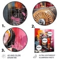 thumbnail image 3 of Designart "Abstract Rhythms Journey Through the Jukebox I" Jukeboxes Metal Wall Art, Pink Metal Wall Decor, Modern Metal Art Decor For Entryway - 24x32 Inch, 3 of 6