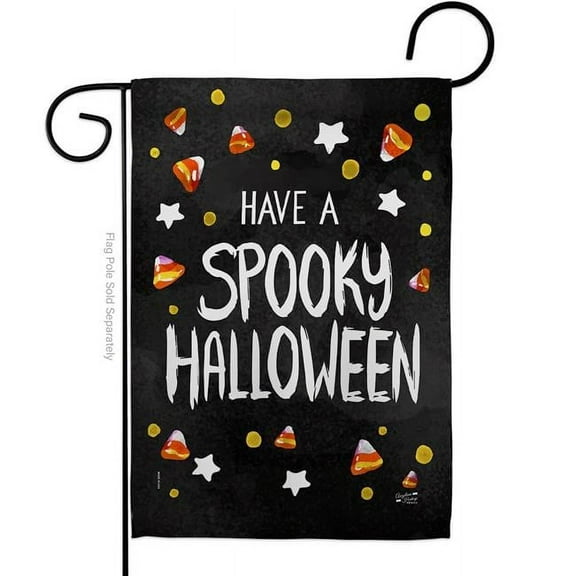 Angeleno Heritage G135229-BO 13 x 18.5 in. Spooky Halloween Garden Flag with Fall Double-Sided Decorative Vertical Flags House Decoration Banner Yard Gift