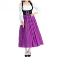 thumbnail image 2 of Busydd Dresses for Women Long Sleeve Oktoberfest Dress Stylish Square Neck Halloween Carnival Traditional Costumes XL, 2 of 4