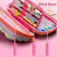 thumbnail image 2 of Unzip pencil case student simple large capacity multifunctional pencil case, 2 of 4